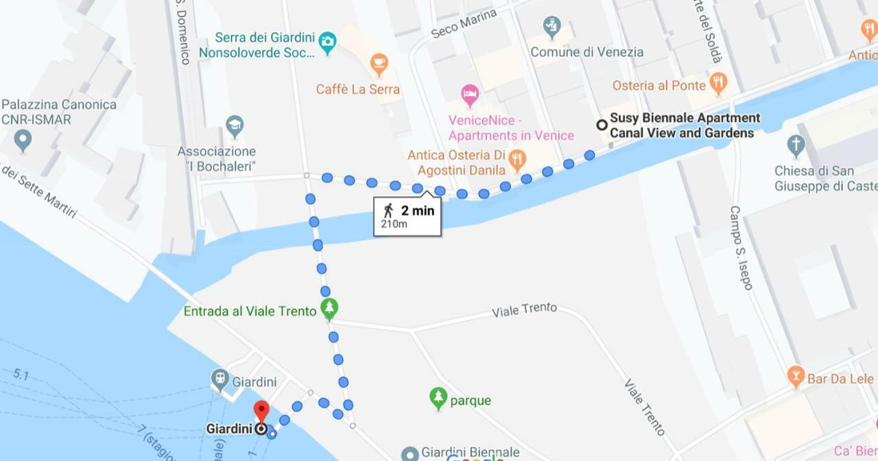 Apartamento Susy Biennale - Canal View And Garden Veneza
